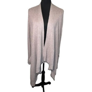 American Eagle outfitters size large woman’s duster pocketed cardigan beige
￼